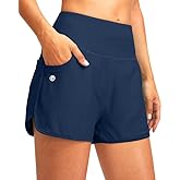 G Gradual Women's 3" High Waisted Swim Board Shorts with Pockets Quick Dry Swimsuit Bottoms Bathing Suit for Women with Liner