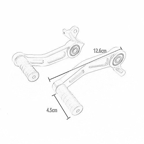 Heinmo Motorcycle CNC Brake Clutch Gear Pedal Lever for KTM DUKE 125 200 390 2013-2015