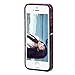 Landfox 5s Case,iPhone 5s Case Marble Texture Print Cover Case Skin for iPhone 5s (Red)