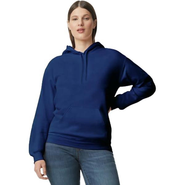 Gildan Heavy Blend Hoodie - 8 Oz 50/50 Hooded Sweatshirt, Safety Orange, Size Medium