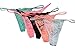 Lace Stretch Thong Underwear Pack of 5 G-string T-back Thong Panties Seamless Lace Stretch Thongs (Small, Assorted)