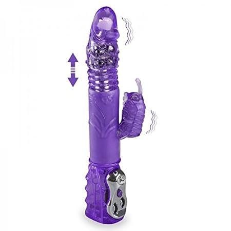 XL-Rabbit-Vibrator Butterfly mit Stoßfunktion - Sextoys für Frauen > Rabbit-Vibratoren