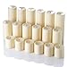 Set of 36 Glass Eastland Cylinder Vases and 36 Ivory Richland Pillar Candles 3