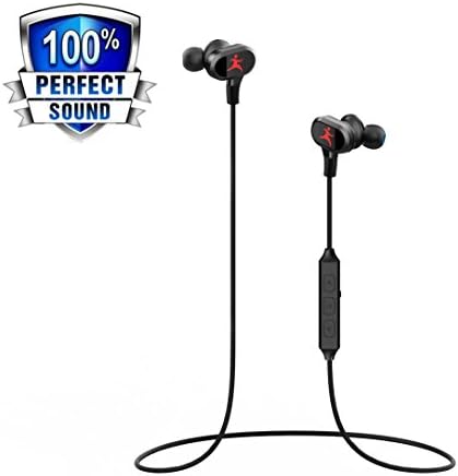 YAGGLO Bluetooth Headphones, BH-602 Wireless Earbuds Sport In-Ear Sweatproof Earphones with Mic(Bluetooth 4.1, aptx, Stereo Bass,8 Hours Playing Time,Secure Fit Design and Magnetic Switch)