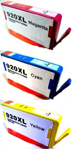 HouseOfToners Remanufactured Ink Cartridge Replacement for HP 920XL (CD9742AN) (Cyan, Magenta, Yellow, 3-Pack)