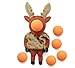 Hog Wild Moose Ball Popper Toy - Includes 4 Soft Foam Balls - Squeeze to Pop Air Powered Balls Up to 20 Feet - Launcher Safe for Indoor/Outdoor Play - Party Favor Gift for Kids, Girls, Boys Ages 5+
