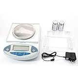 3000g/0.01g Precision Balance Scale LCD Digital Electronic Analytic Balance Scientific Lab Instrument Laboratory Scale White