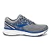 Brooks Mens Ghost 11 Running Shoe - Grey/Blue/Silver - D - 12.0