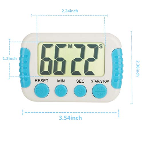 Classroom Or Meeting Timers for Kids and Teacher Digital Kitchen Timer, Count-Up & Count Down for Cooking Baking Sports Games Office Study (8pcs White)