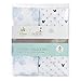 aden + anais Essentials Disney Swaddle Blanket, Muslin Blankets for Girls & Boys, Baby Receiving Swaddles, Ideal Newborn Gifts, Unisex Infant Shower Items,Wearable Swaddling Set, 2 Pack, Mickey Mouse