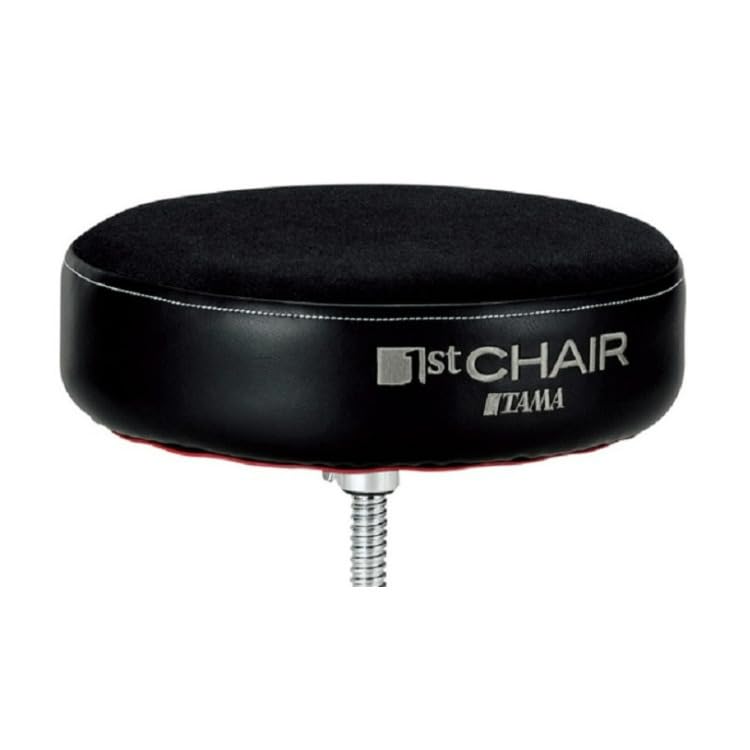 Tama 1st Chair Round Rider Drum Throne Cloth top Black 1