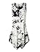 Lock and Love LL WT1065 Womens Sleeveless Tie-Dye Tunic Tank Top XXL White_Black