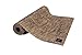 I am... Athletics: Natural Jute Mat for Exercise, Fitness, Yoga and Pilates - Eco-Friendly, Durable, Extra Long with Carrying Strap (Dark Brown)