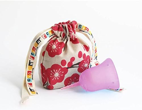 SckoonCup BEGINNER CHOICE - Made in the USA - FDA Approved - Heavy Flow - Organic Cotton Pouch - Menstrual Cup - Hope Large