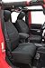 PERNICE Jeep Seat Covers Made of Waterproof Neoprene, Custom Car Seat Cover for 2013, 2014, 2015, 2016, 2017 Jeep Wrangler, Airbag Compatible by (4DOOR, Black)
