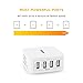 EasyAcc TNSO 4U8A-WUS 40W 8A Wall Charger 4-Port USB Travel Charger with Foldable Plug, Smart Charge Technology for iPhone 6S, 6 Plus, Ipad Pro/Air/Mini, Galaxy S7 S6 Edge and More