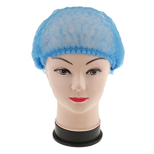 image for MonkeyJack 10pcs Disposable Hair Net Cap Bundle Food Hygiene Kitchen C