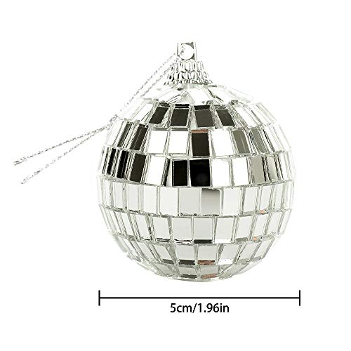 Bright Reflective Mirror Disco Balls | 24 Pack 2" Christmas Balls Ornaments Xmas Tree Hanging Balls Pendants for Holiday Wedding Party Dance and Music Festivals Decoration