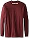 Carhartt Men's Big & Tall Signature Logo Midweight Jersey Long Sleeve T-Shirt,Port,X-Large Tall