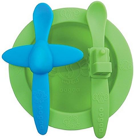 oogaa Silicone Baby Feeding Set - Green