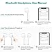 Bluetooth Headphones.Wireless Headphones Stereo in-Ear Earpieces with 2 Wireless Built-in Mic Earphone and Charging Case for Mostthumb 3