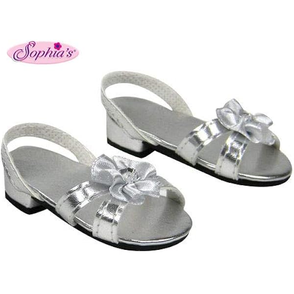 Sophia's Silver 18 Inch Doll High Heels 