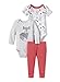 Lamaze Organic Baby Baby Organic 3 Piece Bodysuit Set, Grey Fox, NB