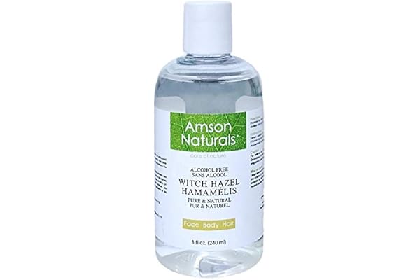 Witch Hazel Distillate (Alcohol free) 8oz/240ml–by Amson Naturals – for Face Body Hair.