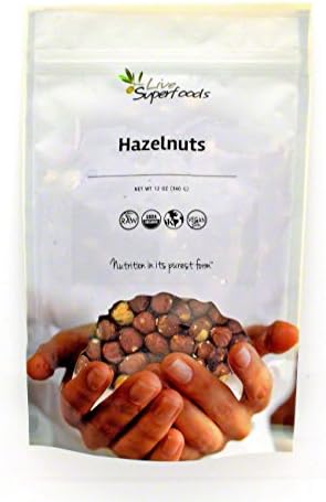 Live Superfoods Hazelnuts, Organic, 12 oz