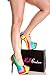 Lolli Couture RAINBOW FAUX LEATHER PLATFORM HIGH HEELS 85 rAINBOW