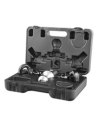 Kit de anclaje original CURT 60618 con sistema cuello de cisne y cadena de seguridad para RAM