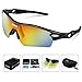 COSVER Polarized Sport Sunglasses for Mens Women Cycling Running Fishing with 5 Interchangeable Lenses Glasses