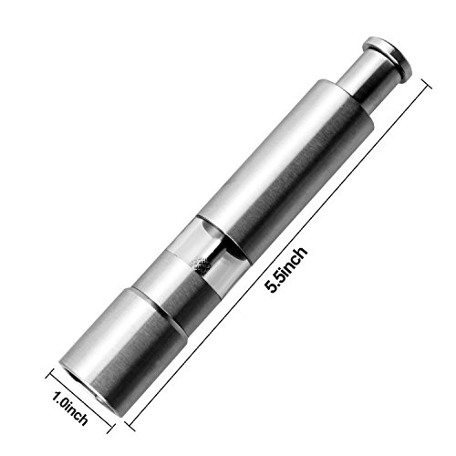 2 Yugefom+Stainless+Adjustable+Coarseness+Refillable