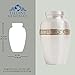 Silver Funeral Urn by Liliane Memorials - Cremation Urn for Human Ashes - Hand Made in Brass - Suitable for Cemetery Burial or Niche- Large Size fits remains of Adults up to 200 lbs- Wildflowers Model