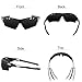Ewin E01 Polarized Sports Sunglasses with 3 Interchangeable Lenses for Men Women Golf Baseball Volleyball Fishing Cycling Driving Running Glasses(Black&Black).