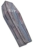 Collapsible Coffin Wood Grain 5 Foot Halloween