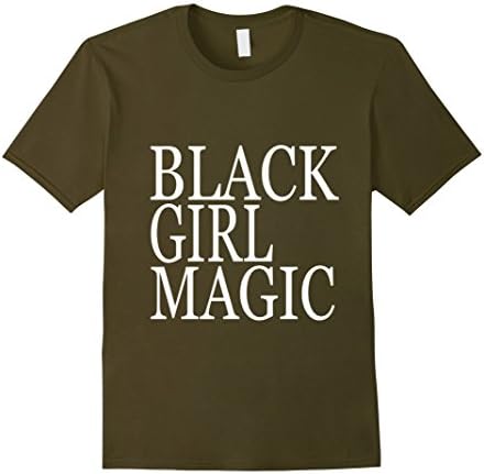 Men's Black Girl Magic T-Shirt XL Olive