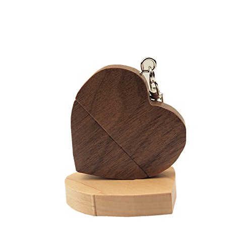 FeliSun Cuore in legno personalizzato USB3.0 Flash Drive Pendrive 128GB 64 GB 32 GB 16 GB ad alta velocità U Disk Memory Stick Storage esterno Fotografia Regali di nozze