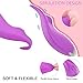 Sex Toys Clitoral Vibrator Small Tongue Licking Massager Sensual Games Oral Adult Toy for Virgin Foreplay Entertainment for Women Men Couples Silicone Waterproof (Purple)thumb 2