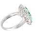 CiNily Christmas Jewelry Gifts Green Fire Opal Emerald Silver Zircon Women Jewelry Gemstone Ring Size 6-10 (6)