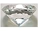 Clear Crystal Glass Diamond Shaped Paperweight 3