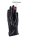 Winter Leather Gloves for Women Warm Cashmere Lining Thick Windproof Outdoor Hand Mittens Touch Screen with buttons