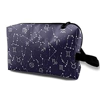 COMputer998 Constellations Cosmic Cosmetic Bag for Women,Adorable Roomy Makeup Bags Travel Waterproof Toiletry Bag Accessories Organizer Gifts