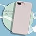 MILPROX Silicone Case, Pretty Series Liquid Silicone Gel Rubber, Shockproof Case with Microfiber Cloth Lining Cushion Compatible for iPhone 7 Plus/8 Plus - Light Purple