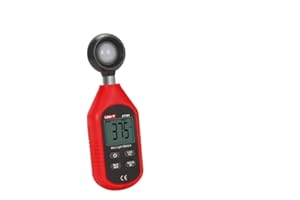 TAIHOM ELECTRIC UNI-T UT383 Digital Illuminance Meter 0-199900 Lux (0-18,500 FC) Illuminance Measurement Applicable to illuminance Monitoring and Measurement in The Construction of Street Lamps and Other Industries.