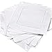 Bumblebee Linens White Linen Hemstitched Cocktail Napkins- 1 Dozen 6 X 6- Ladder Hem Stitch Cloth Napkin Coasters Model: CNLWH-001 (Home & Kitchen)