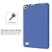 Fire 7 Case, H&T(TM) Ultra Slim Thin Hybrid Double Layer Anti-Scratch Shockproof Protective Cover Case For Fire 7 Inch [Kids Friendly] Tablet (5th Generation - 2015 release Only) (Blue)