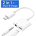 Aux Cord for iPhone,Cdyle Cable to 3.5 mm Jack Aux Audio Cord Adapter Compatible with iPhone 8/7/11/12/XS/XR/X/iPad/iPod for Car/Home Stereo, Speaker, Headphone, Support All iOS Version - 3.3ft White