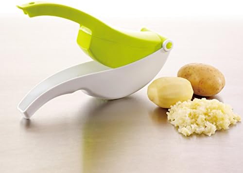 Potato Ricer Masher and Baby Food Strainer Green. Makes Deliciously Creamy Mashed Potatoes and More.