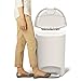 simplehuman 50 Liter / 13 Gallon Semi-Round Kitchen Trash Can, Stone Plastic